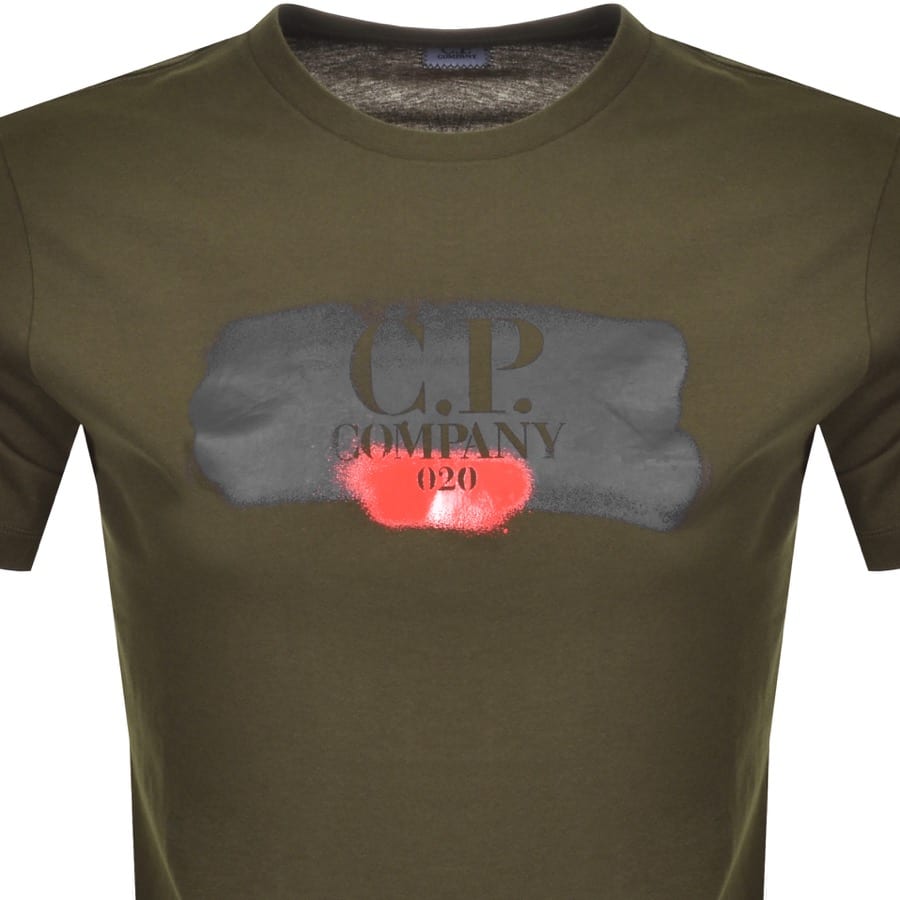 Alternative Image for ProductCP Company Logo T Shirt Green2